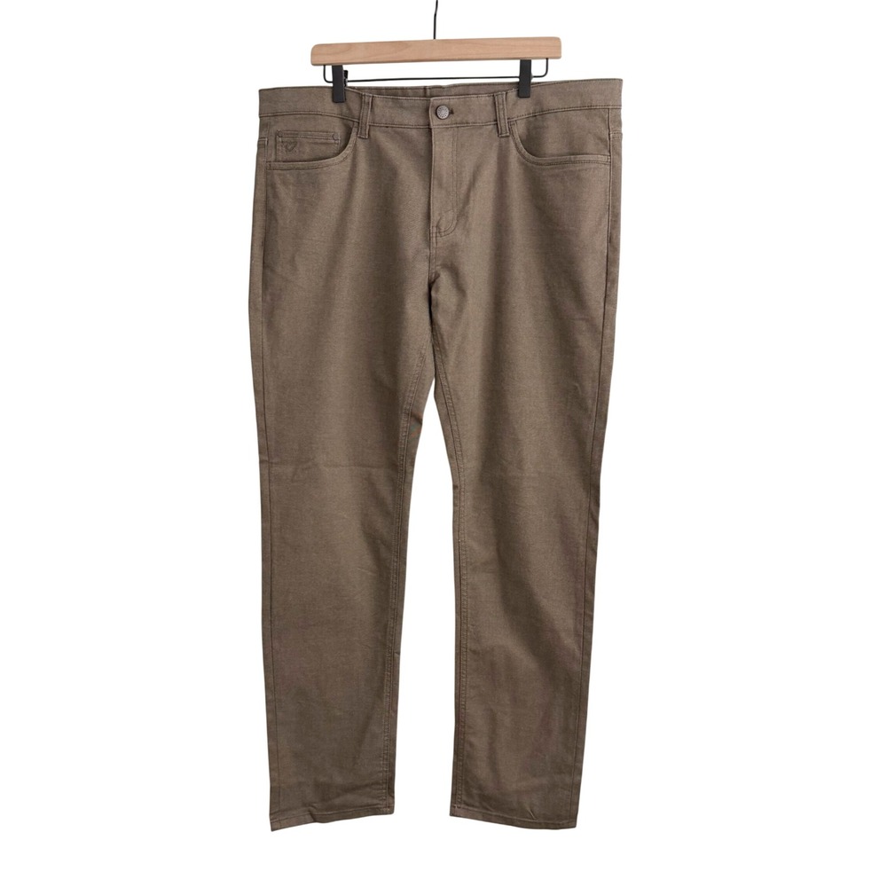 English Laundry Straight Leg Pants Brown 38 Quiet Luxury Preppy Academia Work